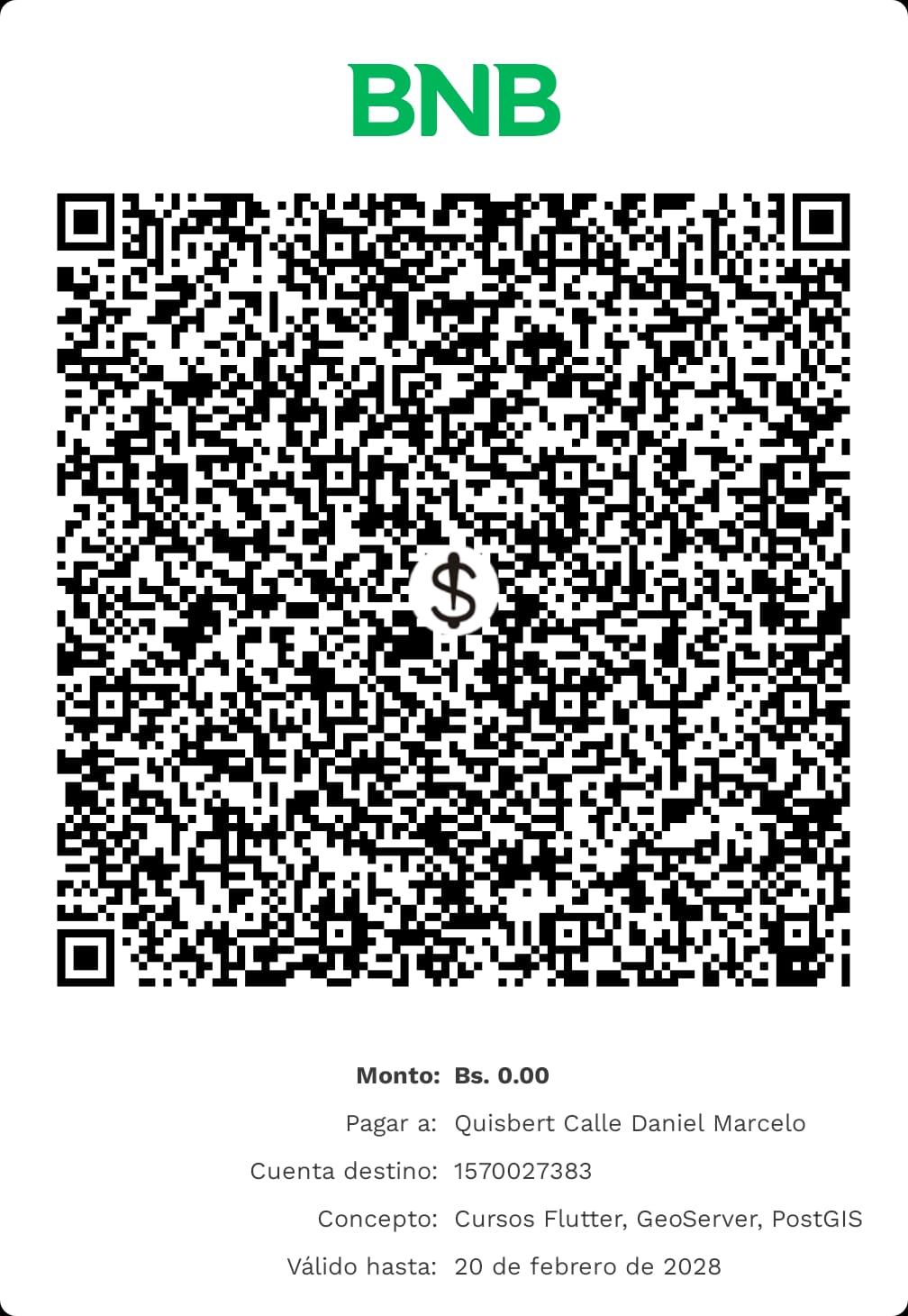 QR Pago Bolivia